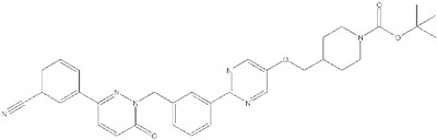 CAS#1103506-80-4|Tert-butil-4-{[(2- (3-[3- (3-cyanofenil) -6-oxo-1,6-dihidropiridazin-1-il)-metil-metil)-pirimidin-5-il) oxi] metil} piperidin-1-karboxilát-karboxilát